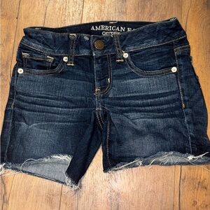 American Eagle Outfitters Women's Jean Shorts - Dark Blue